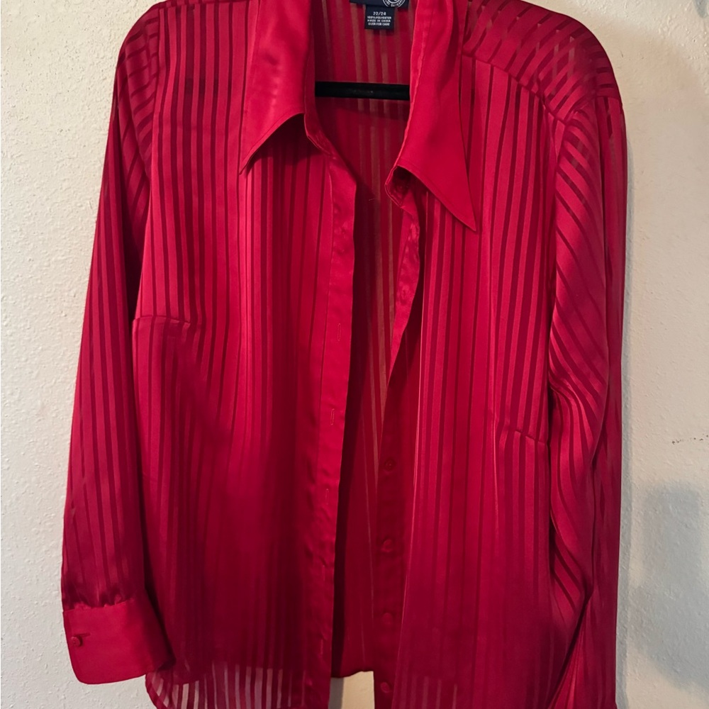 Elegant Red Blouse